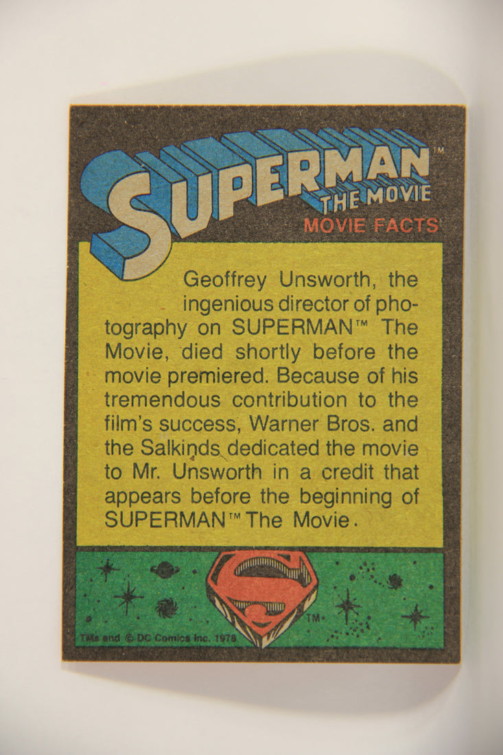 Superman The Movie 1978 Trading Card #155 Visitor From Another Planet L013243