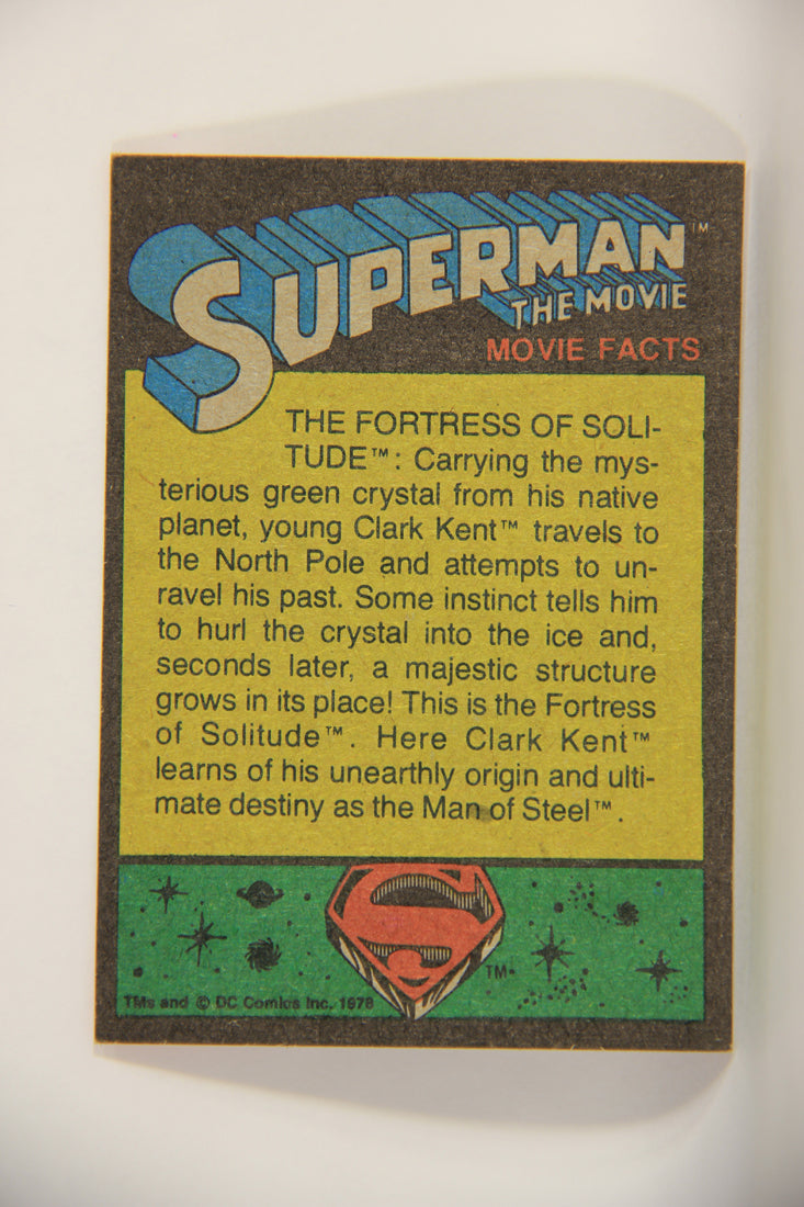 Superman The Movie 1978 Card #156 Lex Luthor Madman Or Brilliant Scientist L013244