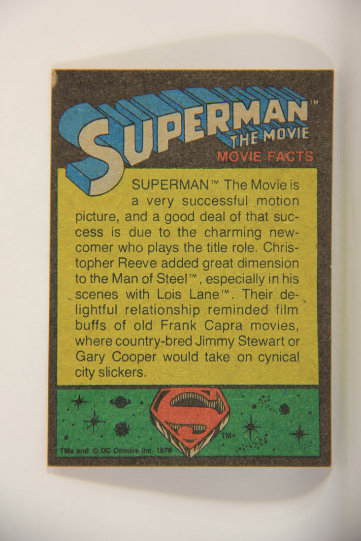Superman The Movie 1978 Trading Card #158 Soaring To New Heights L013246