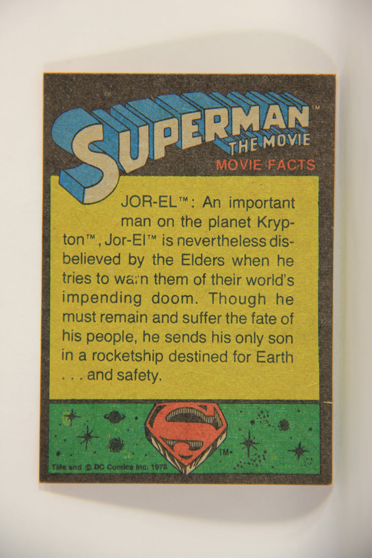 Superman The Movie 1978 Trading Card #160 Death Of An Exotic World L013248