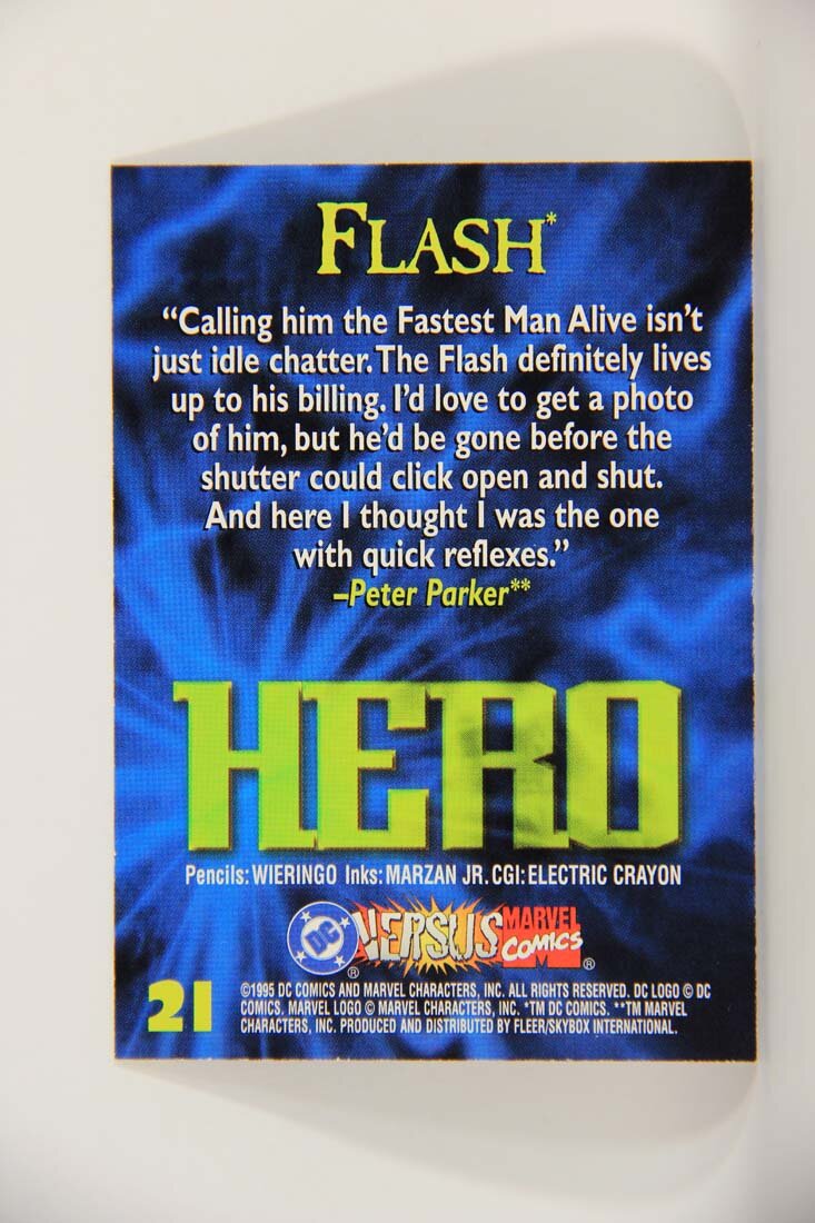 DC Versus Marvel Comics 1995 Trading Card #21 Flash ENG L013410