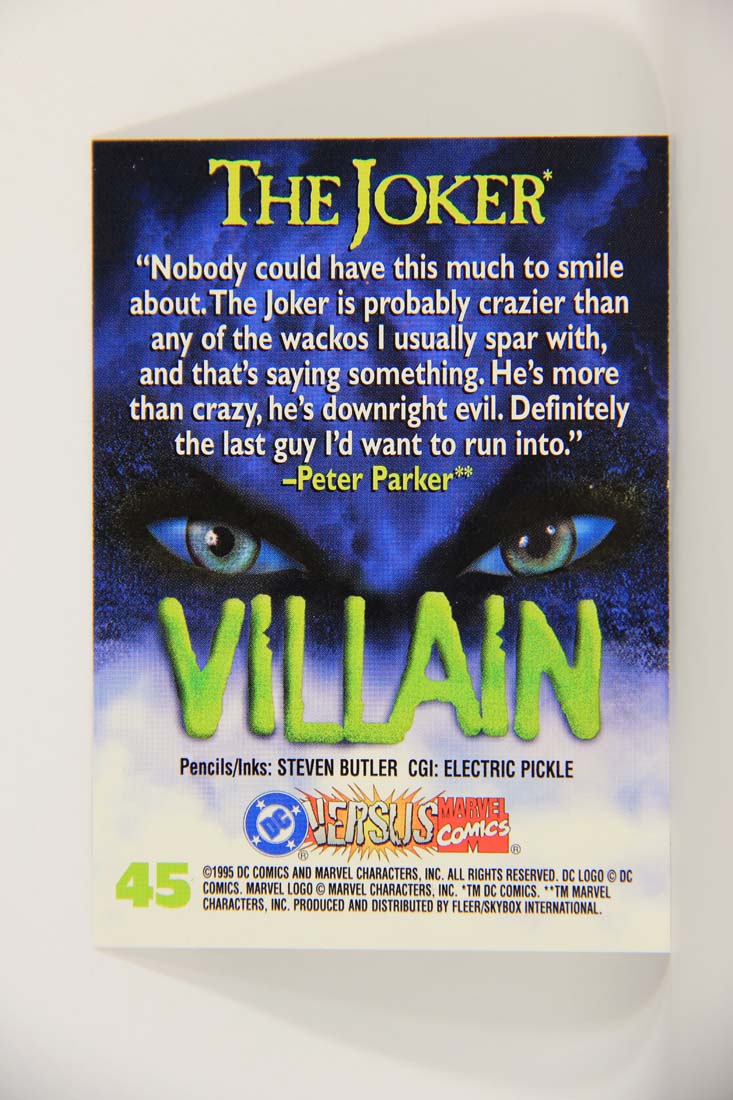 DC Versus Marvel Comics 1995 Trading Card #45 The Joker ENG L013412