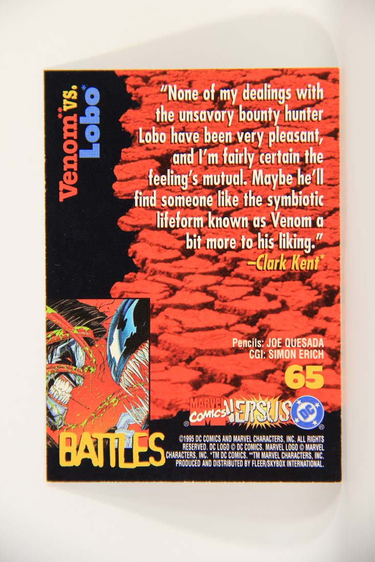 DC Versus Marvel Comics 1995 Trading Card #65 Venom Vs Lobo ENG L013413