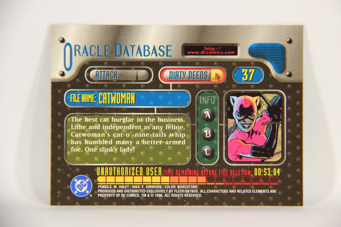 DC Outburst Firepower 1996 Trading Card #37 Catwoman Embossed Card L013432