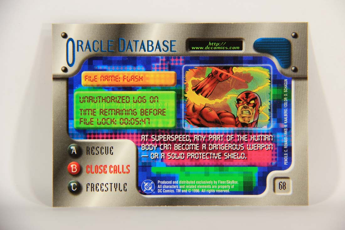 DC Outburst Firepower 1996 Trading Card #68 Flash Embossed Card L013433