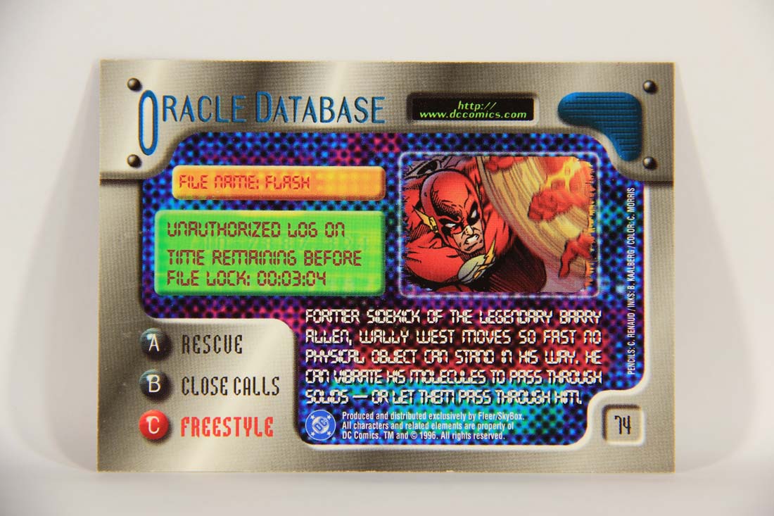 DC Outburst Firepower 1996 Trading Card #74 Flash Embossed Card L013434