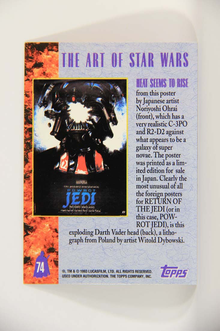 Star Wars Galaxy 1993 Topps Trading Card #74 Heat Seems To Rise Artwork ENG L013510