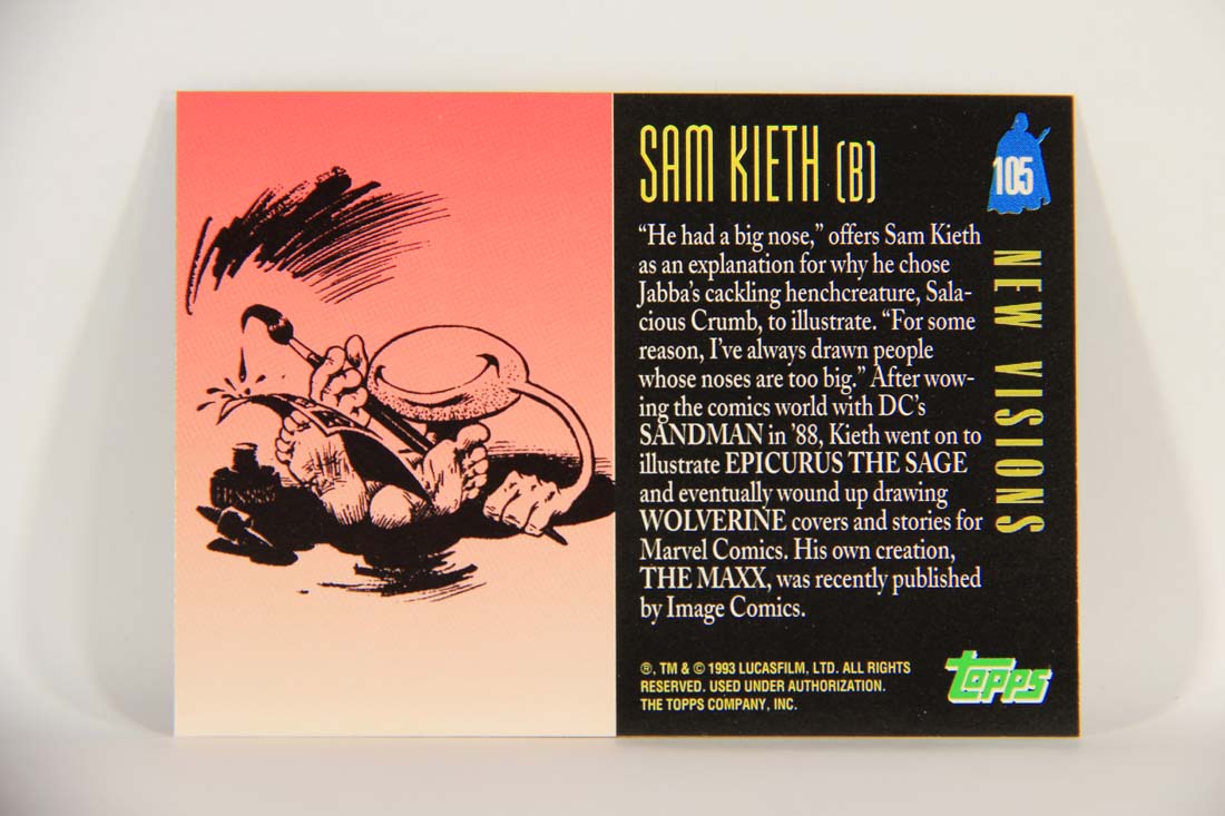 Star Wars Galaxy 1993 Topps Card #105 Salacious Crumb Artwork ENG L013517