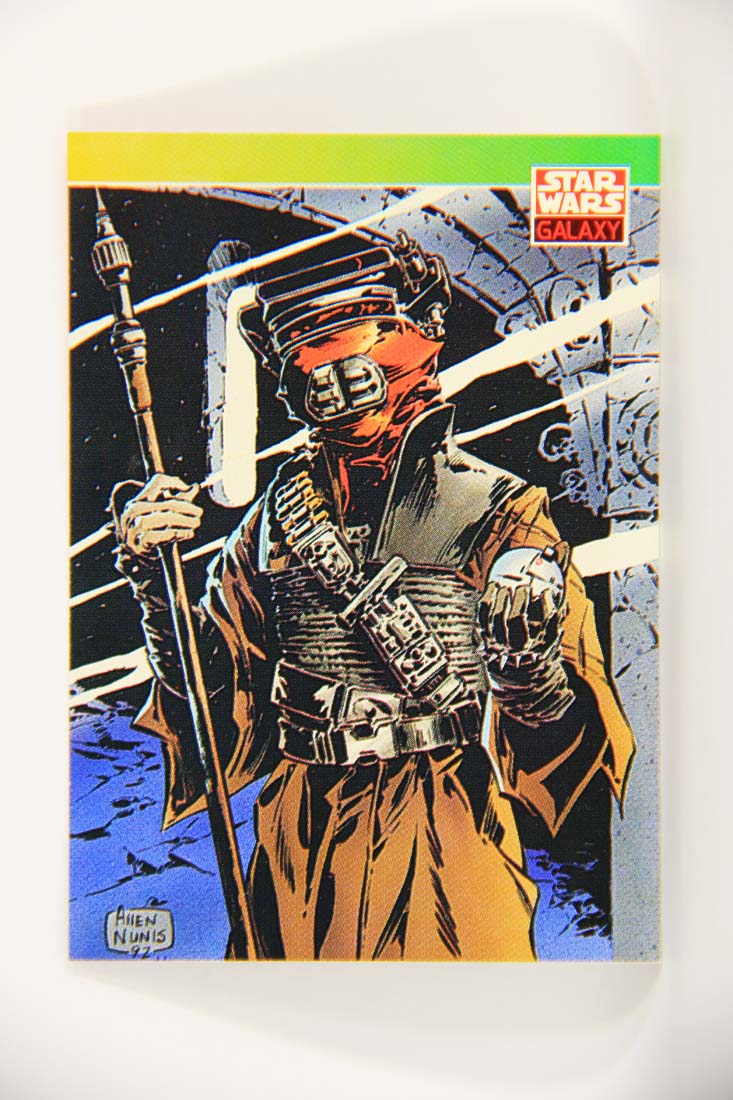 Star Wars Galaxy 1993 Topps Card #116 Leia Boushh Disguise Artwork ENG L013520