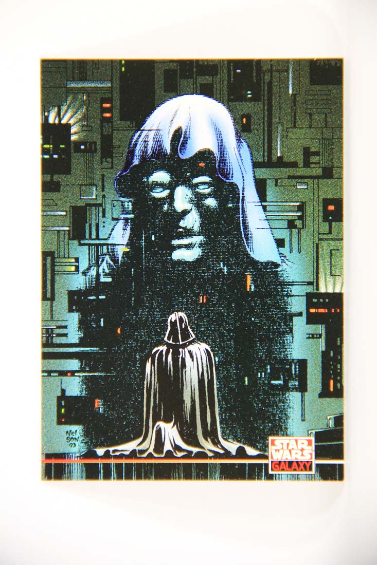 Star Wars Galaxy 1994 Topps Card #254 Vader And The Emperor Artwork ENG L013538