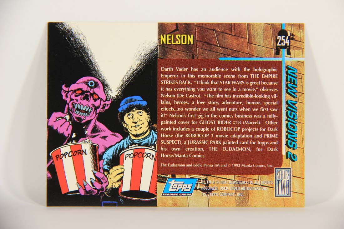 Star Wars Galaxy 1994 Topps Card #254 Vader And The Emperor Artwork ENG L013538