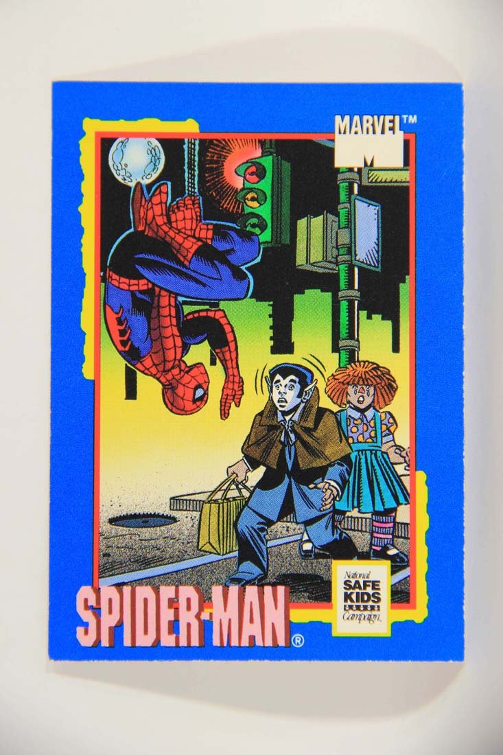 Marvel Superheroes Treats Spider-Man 1991 Vintage Impel Trading Card ENG L013831