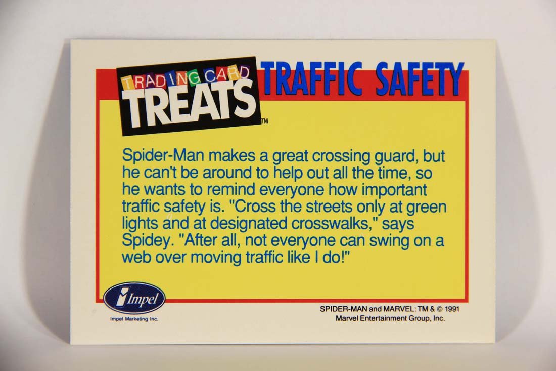 Marvel Superheroes Treats Spider-Man 1991 Vintage Impel Trading Card ENG L013831