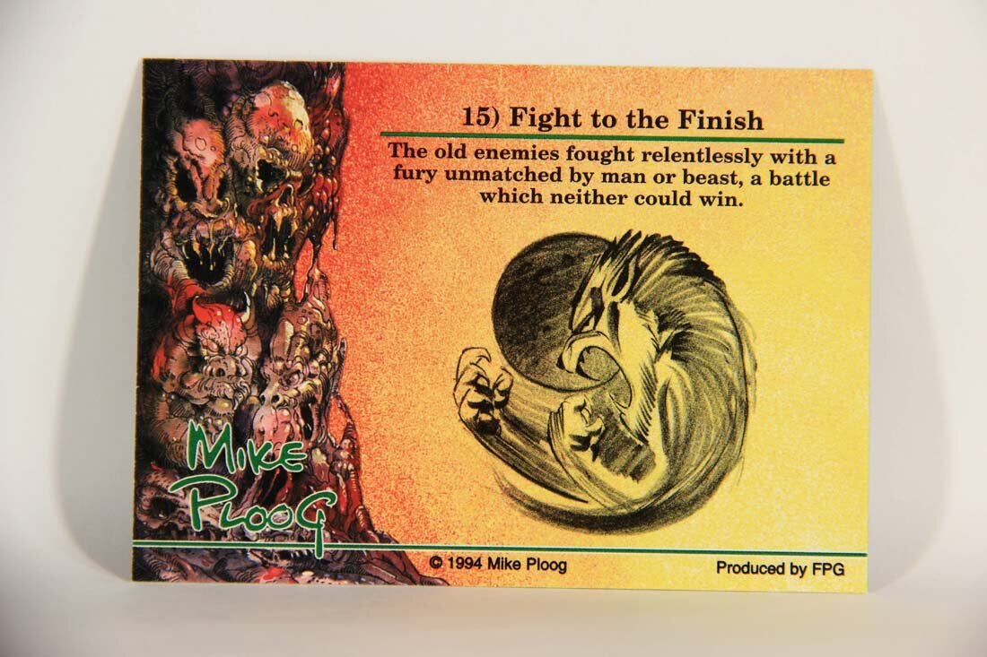 Mike Ploog 1994 Artwork Trading Card #15 Fight To The Finish L014052