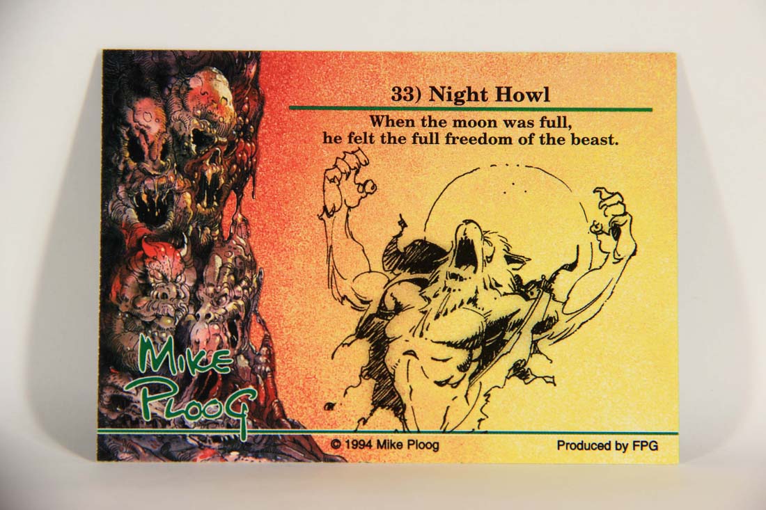 Mike Ploog 1994 Artwork Trading Card #33 Night Howl L014070