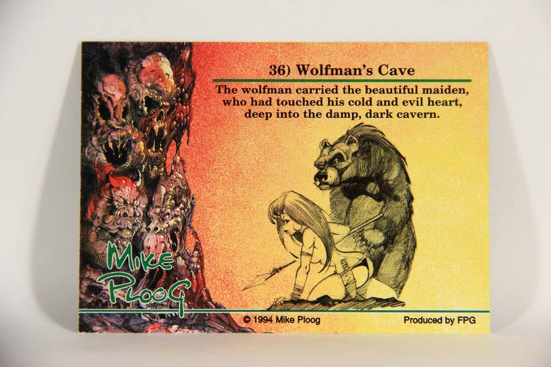 Mike Ploog 1994 Artwork Trading Card #36 Wolfman's Cave L014073