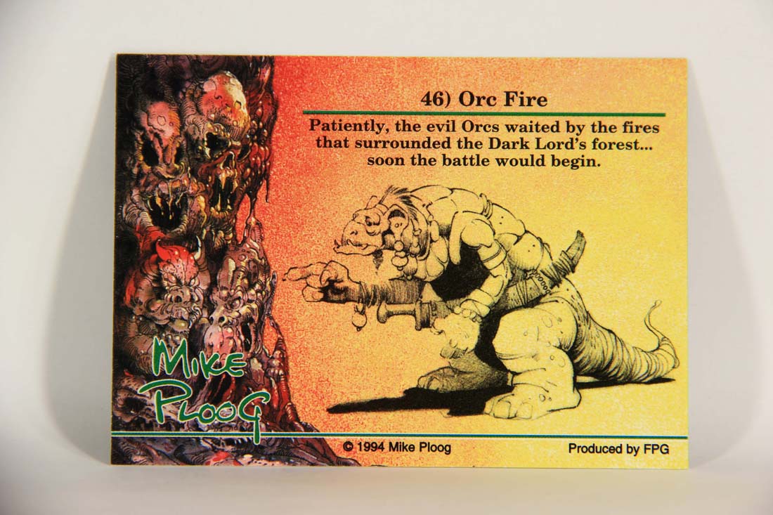 Mike Ploog 1994 Artwork Trading Card #46 Orc Fire L014083