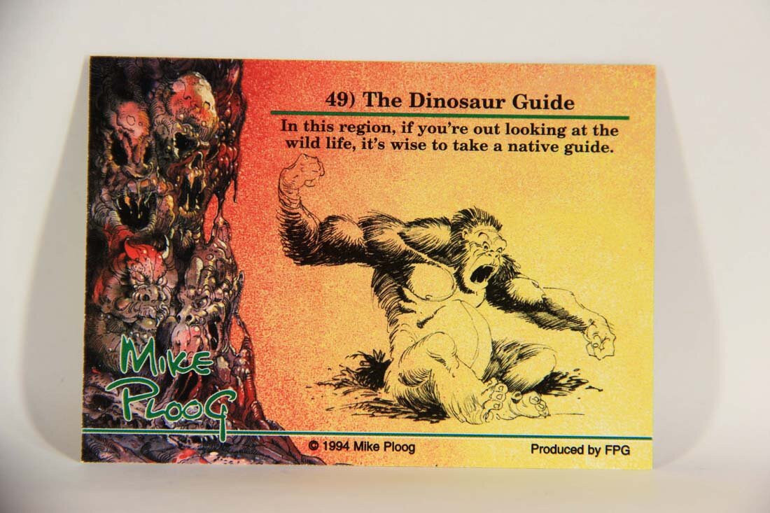Mike Ploog 1994 Artwork Trading Card #49 The Dinosaur Guide L014086