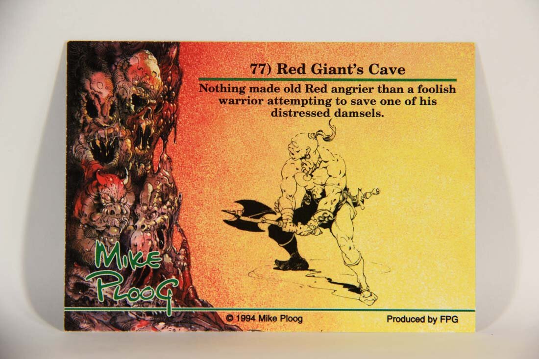 Mike Ploog 1994 Artwork Trading Card #77 Red Giant's Cave L014114