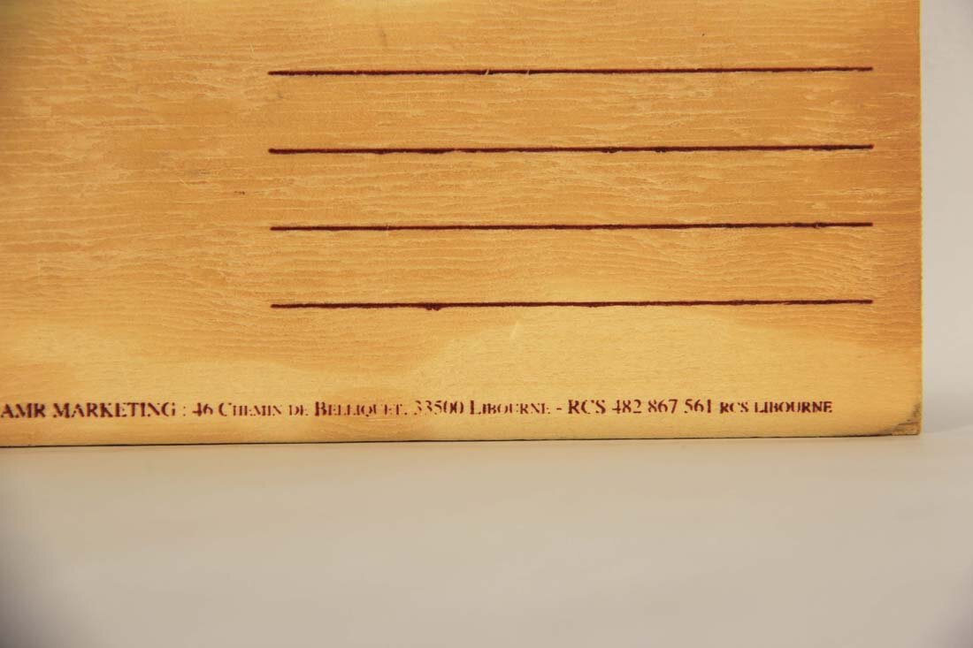 Wood Postcard Saint-Emilion Year 2000 Chateau La Gaffeliere Unwritten L014130