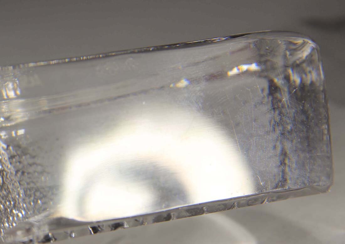 Mats Jonasson Sweden Viking Drakkar Etched Crystal Sculpture Signed L014131