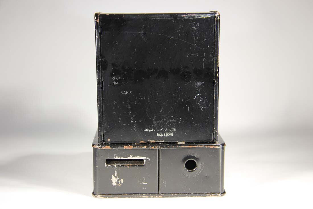 Uncle Sam's 3 Coin Register Bank Mechanical Jackson Michigan Unrestored L014182
