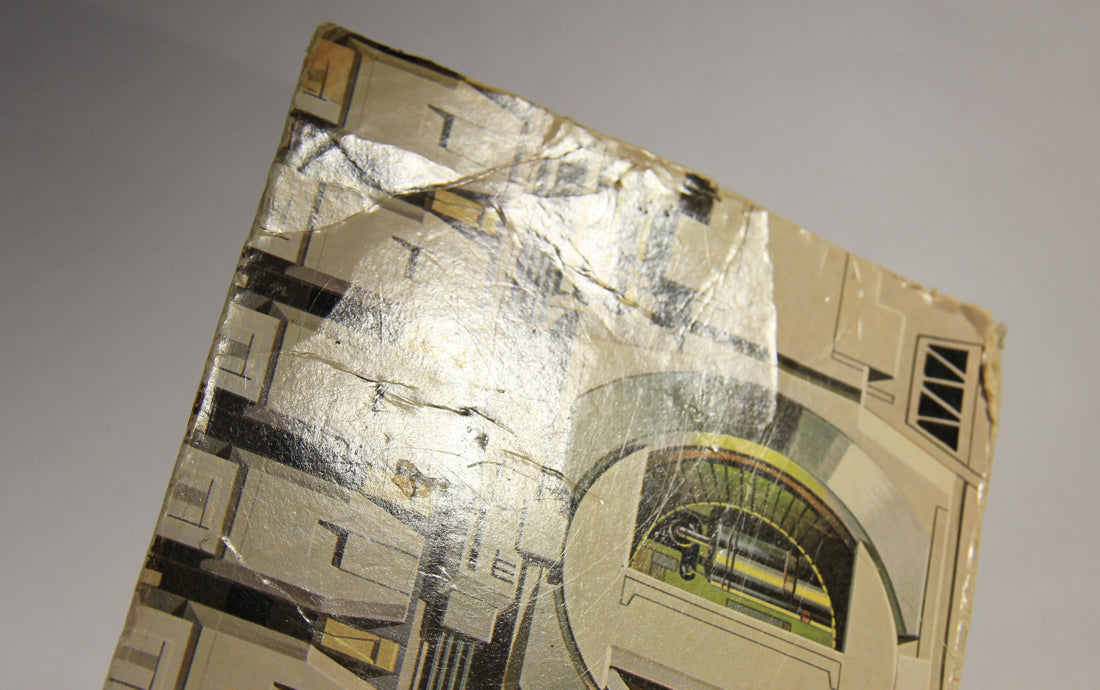 Star Wars 1978 Death Star Space Station Playset Cardboard Backdrop Higher Part L014438