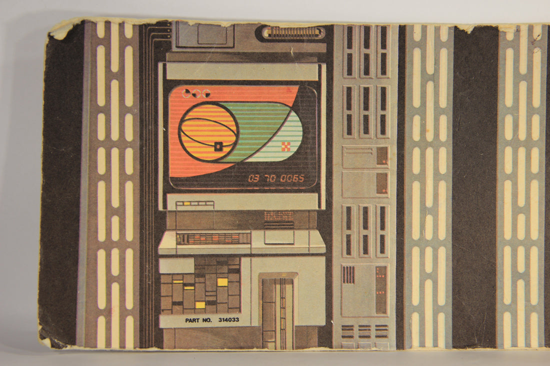 Star Wars 1978 Death Star Space Station Playset Cardboard Backdrop Higher Part L014438