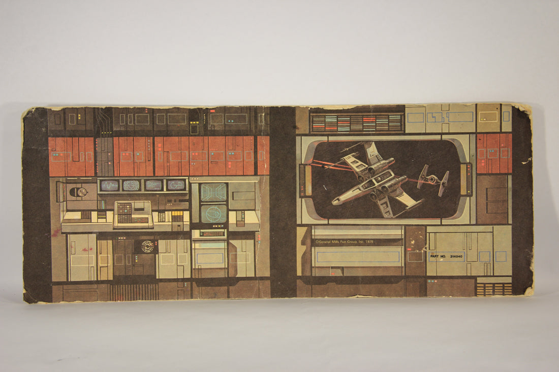 Star Wars 1978 Death Star Space Station Playset Cardboard Backdrop Lower Part L014439
