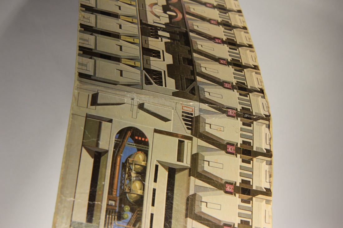 Star Wars 1978 Death Star Space Station Playset Cardboard Backdrop Lower Part L014439