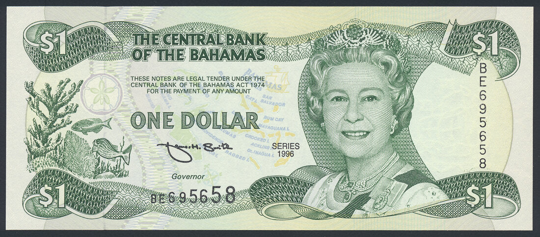 Bahamas 1 Dollar 1996 KP-57a Banknote UNC L014537