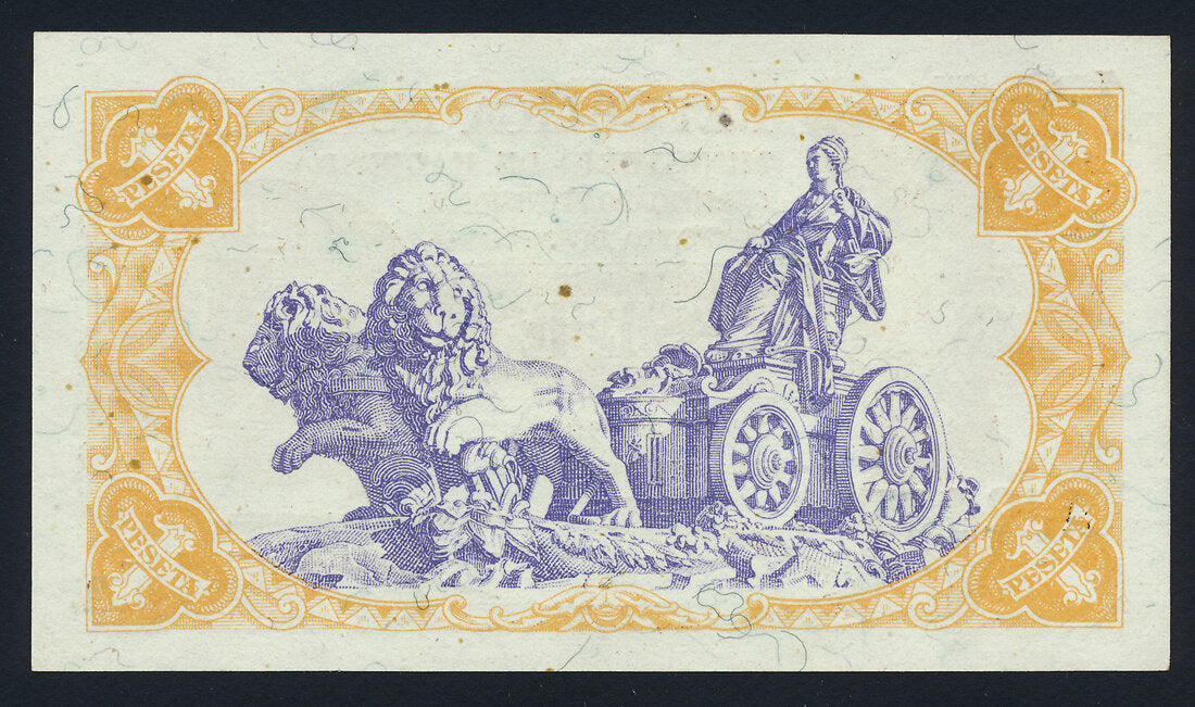 Spain 1 Peseta 1937 KP-94a Banknote UNC L014665