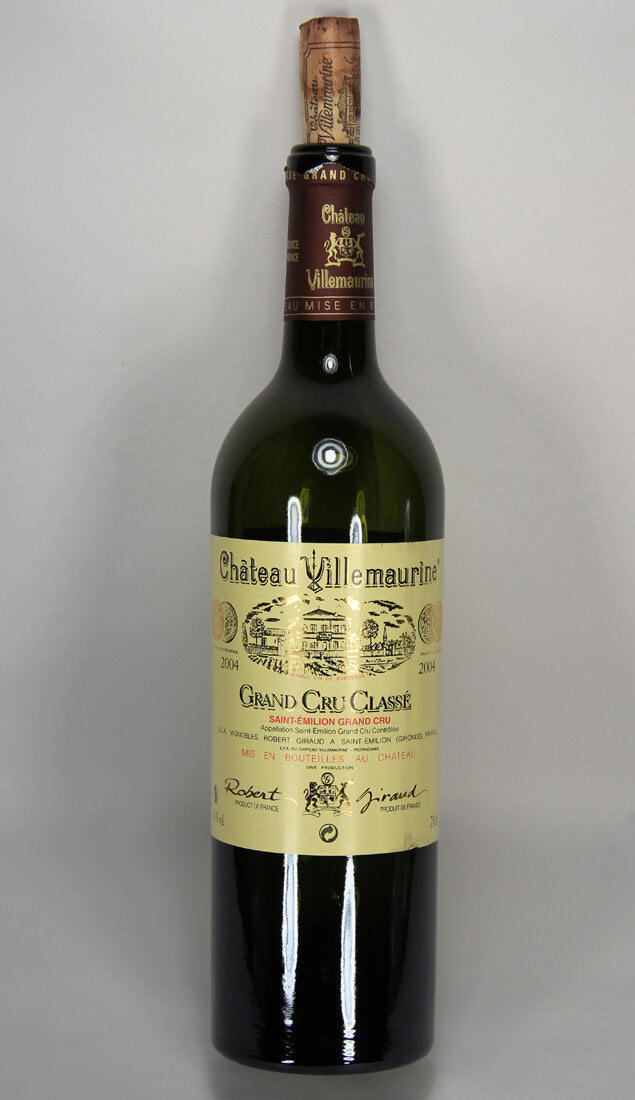 Château Villemaurine St-Émilion Grand Cru Classé 2004 Empty Wine Bottle L014682