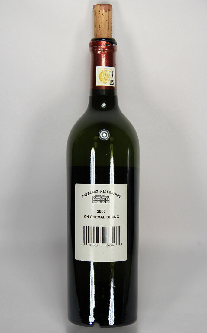 Château Cheval Blanc St. Émilion Grand Cru Classé 2003 Empty Wine Bottle L014683