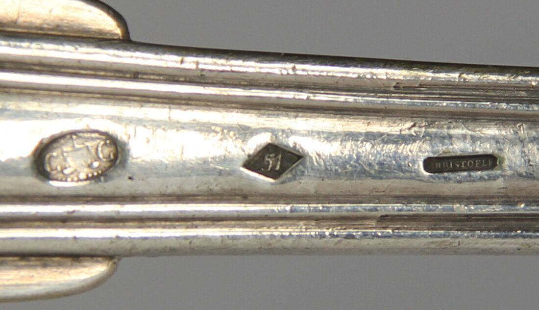 Charles Christofle 1851 Antique Chinon Pattern Silverplate Serving Ladle L014686