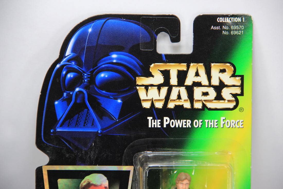 Star Wars Han Solo In Endor Gear 1996 POTF Action Figure ENG Holofoil Card Collection 1 L014707