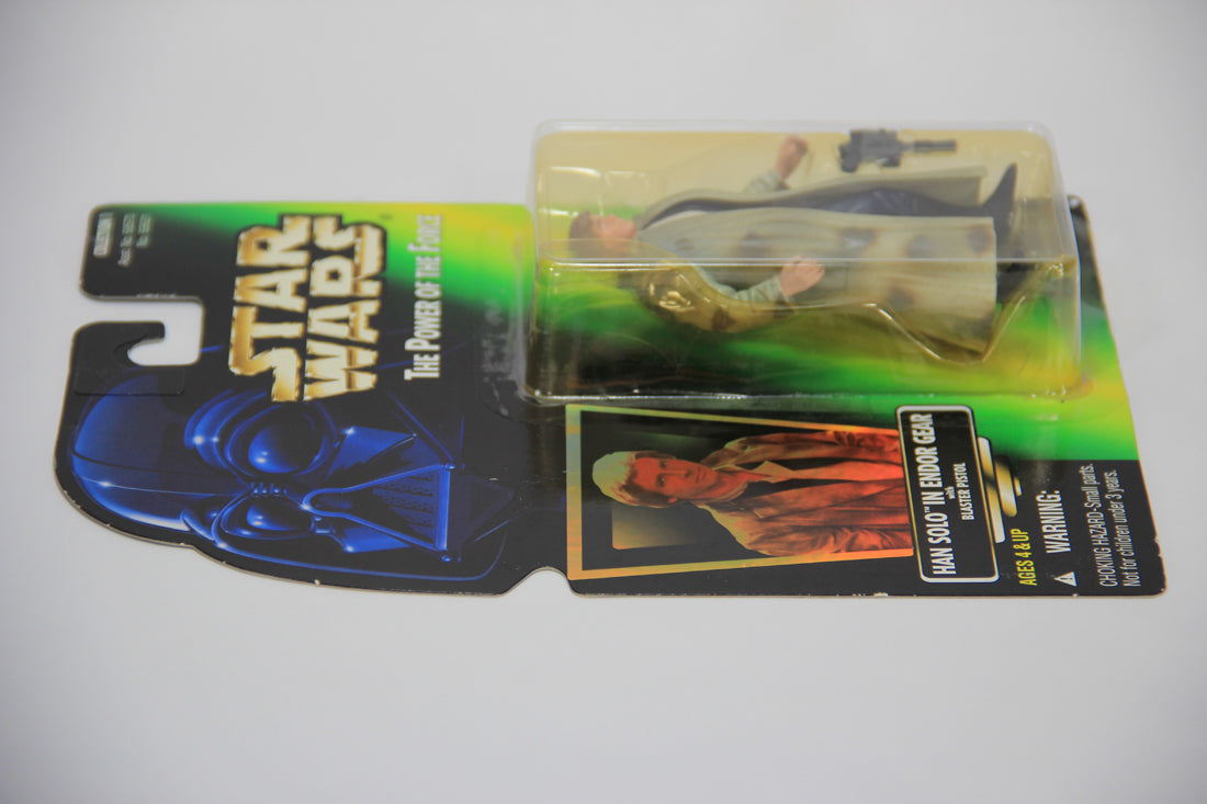 Star Wars Han Solo In Endor Gear 1996 POTF Action Figure ENG Holofoil Card Collection 1 L014707