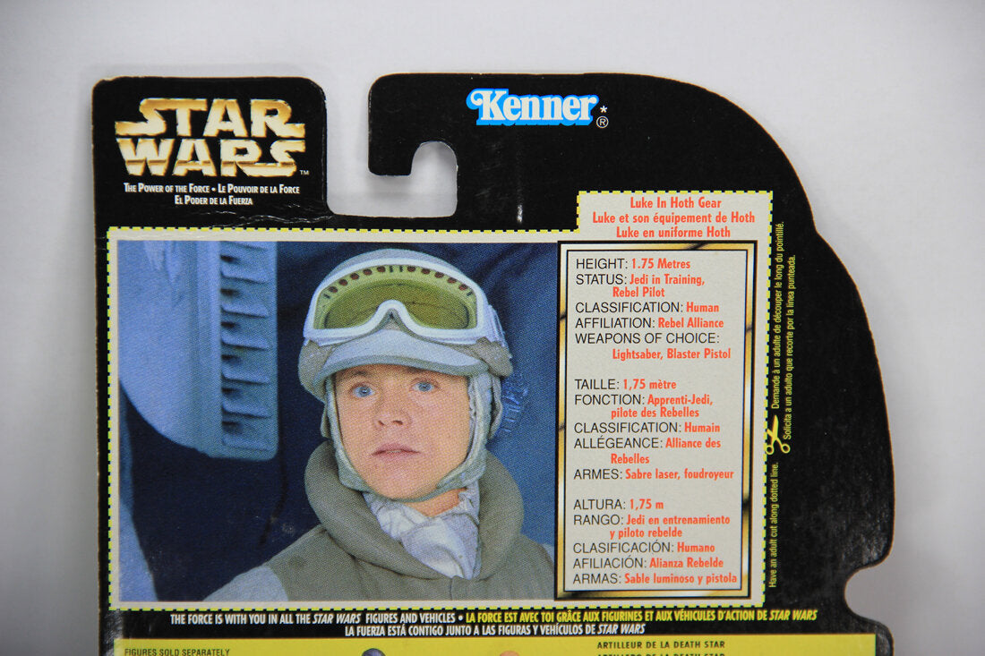 Star Wars Luke Skywalker Hoth Gear 1996 POTF Trilingual Holofoil Card Collection 2 L014720