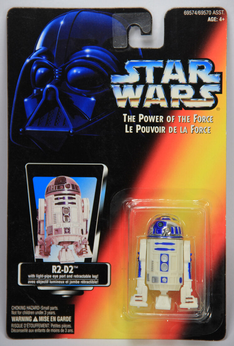 Star Wars R2-D2 1995 POTF Action Figure Canadian FR-ENG Bilingual Card L014727
