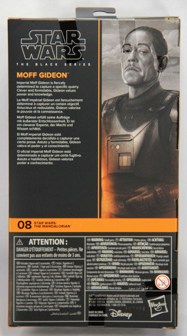 Star Wars Moff Gideon #08 The Mandalorian Black Series Galaxy 6 Inch Figure MISB L014763