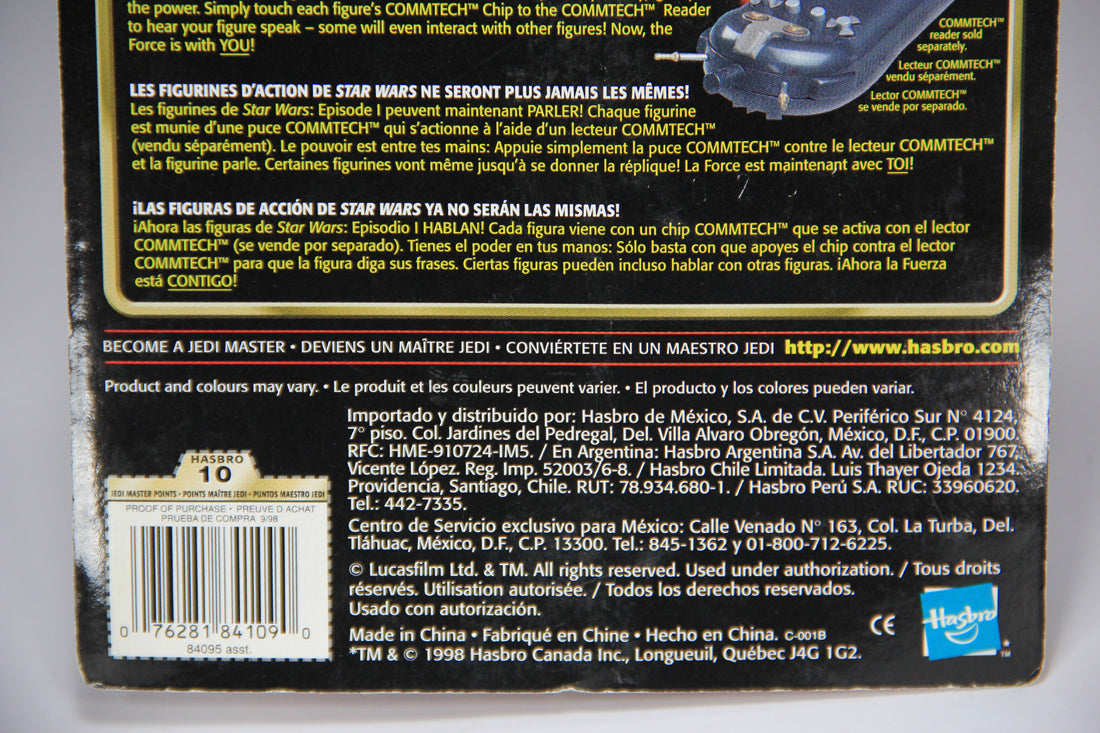 Star Wars Ric Olié 1998 The Phantom Menace Figure Trilingual L014770