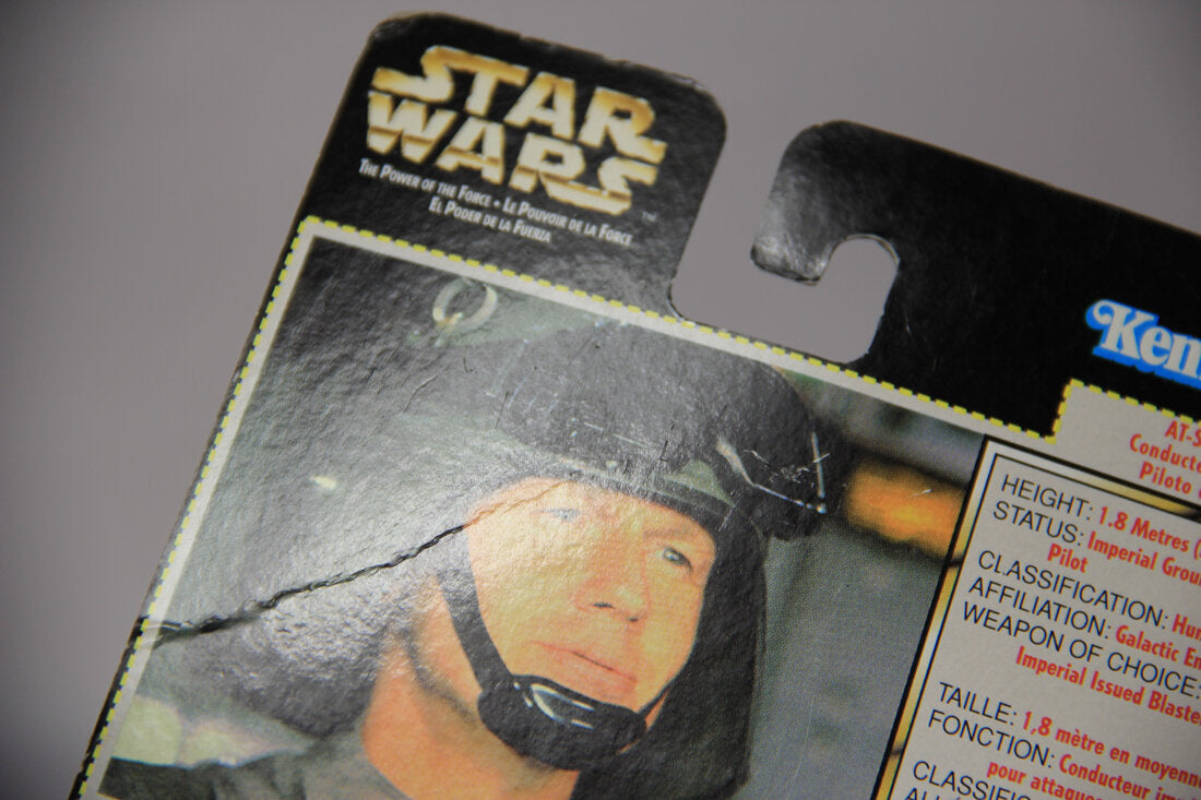 Star Wars AT-ST Driver 1996 POTF Action Figure Trilingual Holofoil Card Collection 3 L014776