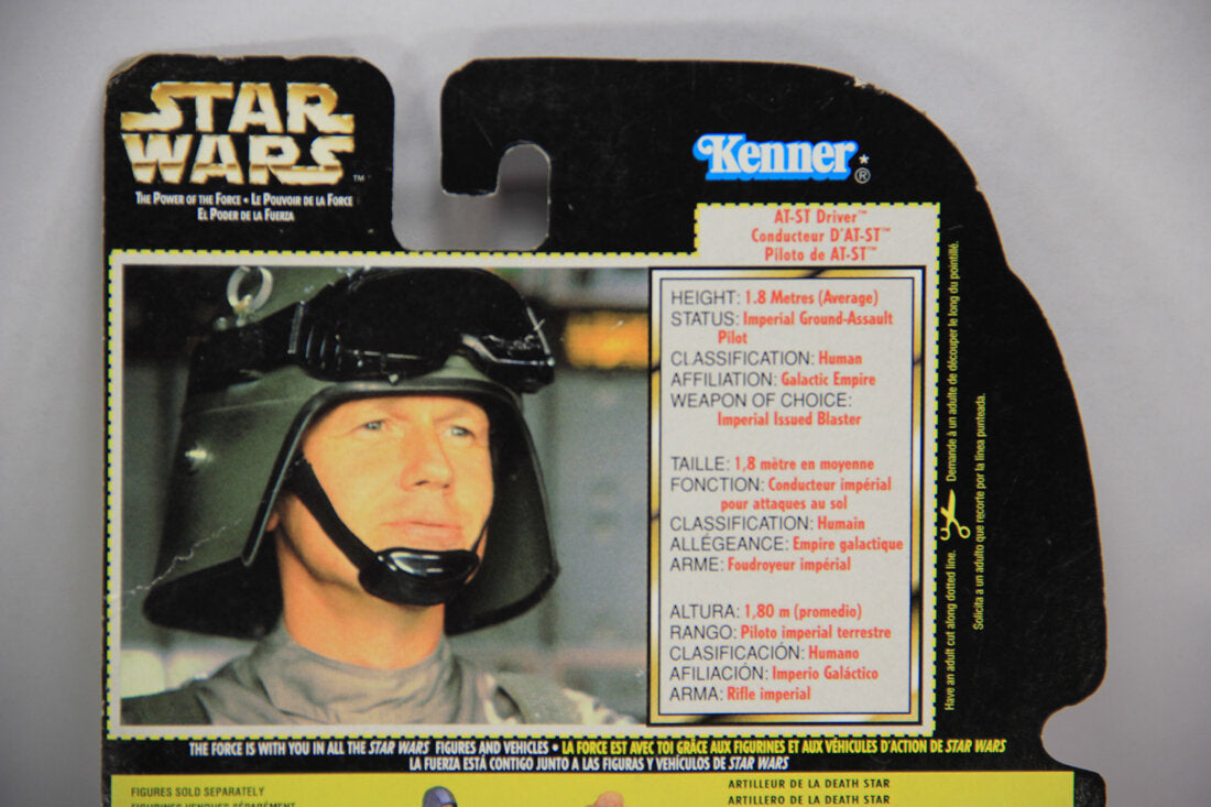 Star Wars AT-ST Driver 1996 POTF Action Figure Trilingual Holofoil Card Collection 3 L014776
