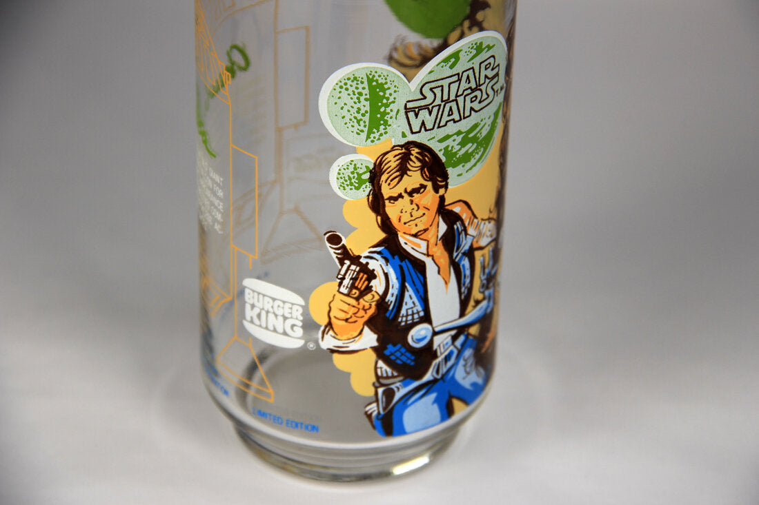Star Wars 1977 Burger King Vintage Drinking Glass Chewbacca A New Hope L014817