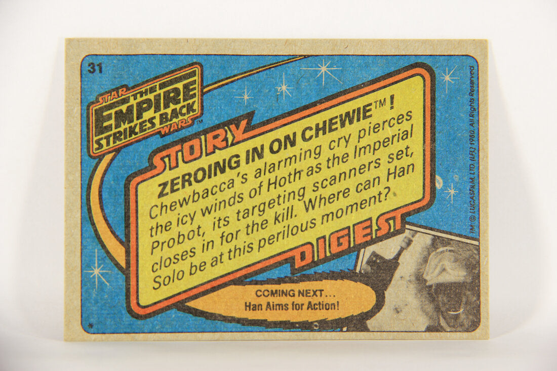 Star Wars Empire Strikes Back Card #31 Zeroing In On Chewie ENG L014828