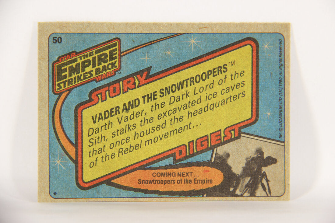 Star Wars Empire Strikes Back Card #50 Vader And The Snowtroopers ENG L014833