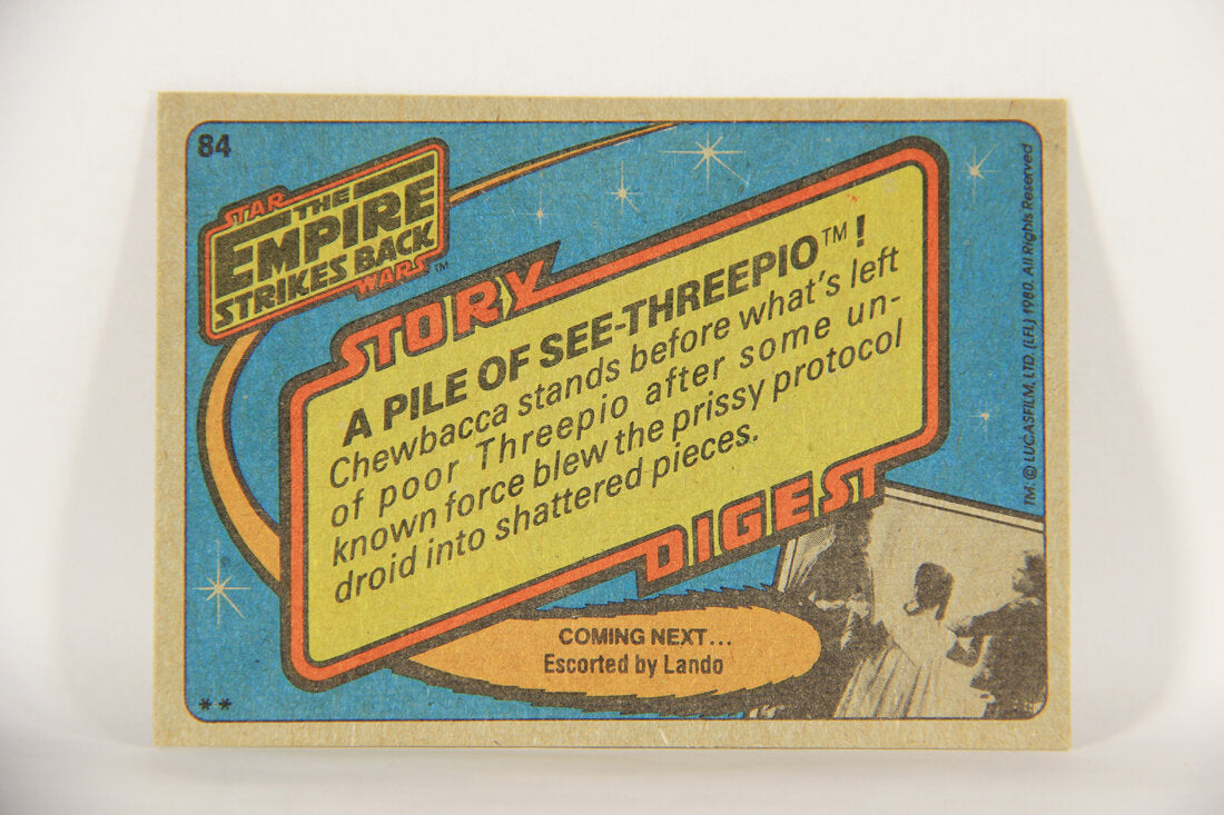 Star Wars Empire Strikes Back Card #84 A Pile Of See-Threepio ENG C-3PO L014840