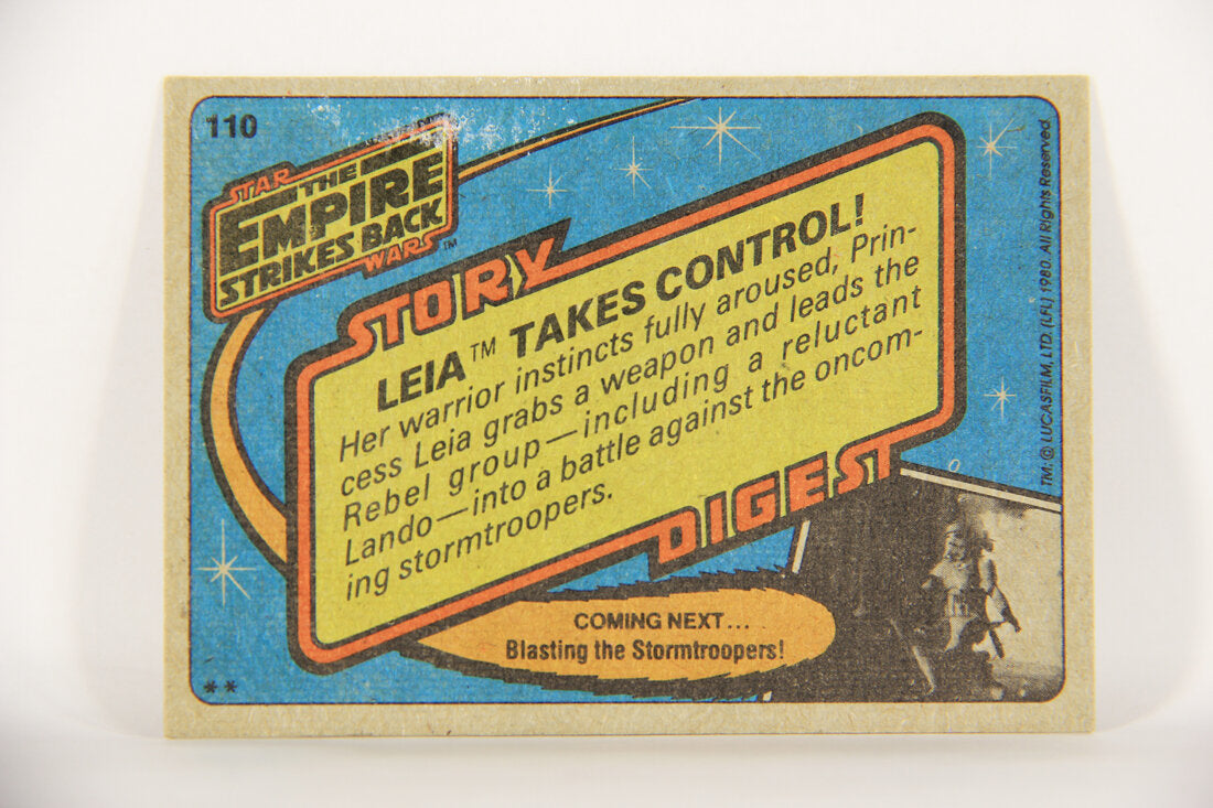 Star Wars Empire Strikes Back Card #110 Leia Takes Control ENG L014845