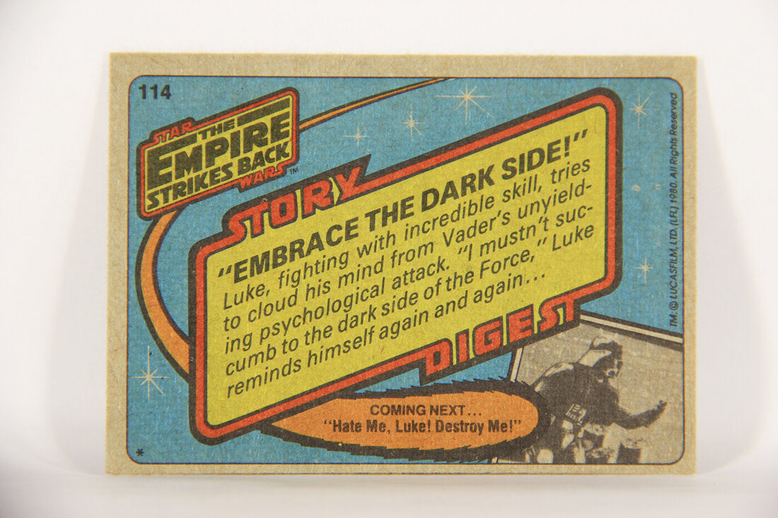 Star Wars Empire Strikes Back Card #114 Embrace The Dark Side ENG L014847