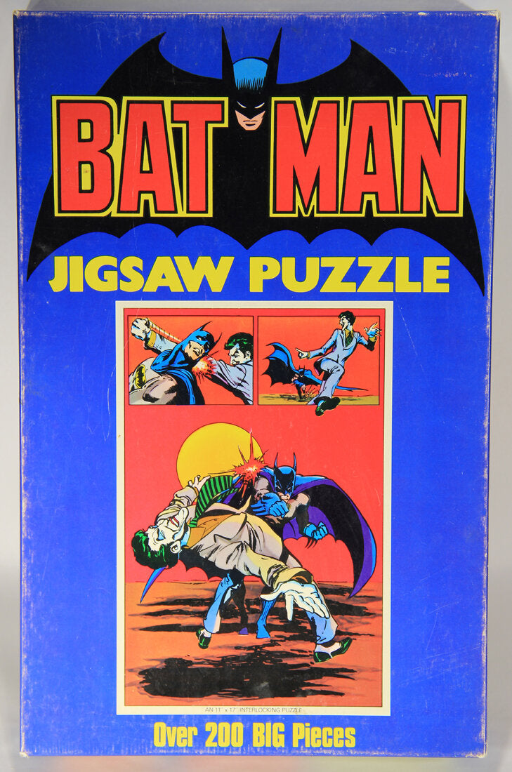 Batman 1973 Vintage Jigsaw Puzzle Batman And The Joker Great Condition  L014861